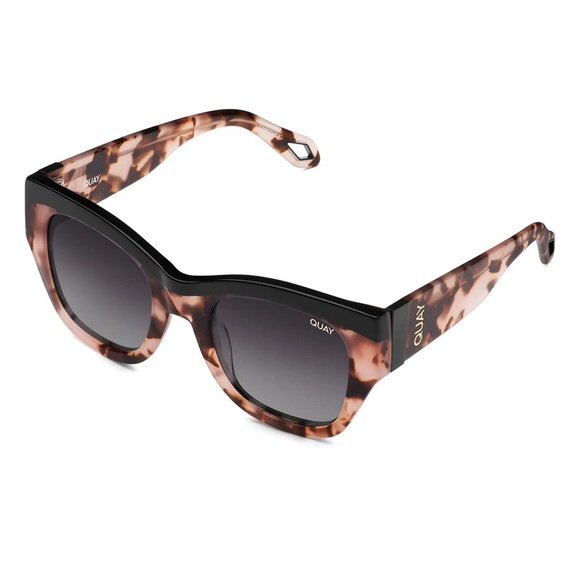 After Hours Luxe 52mm Polarized Square Winged Tortoise Quay Sunglasses main image 6